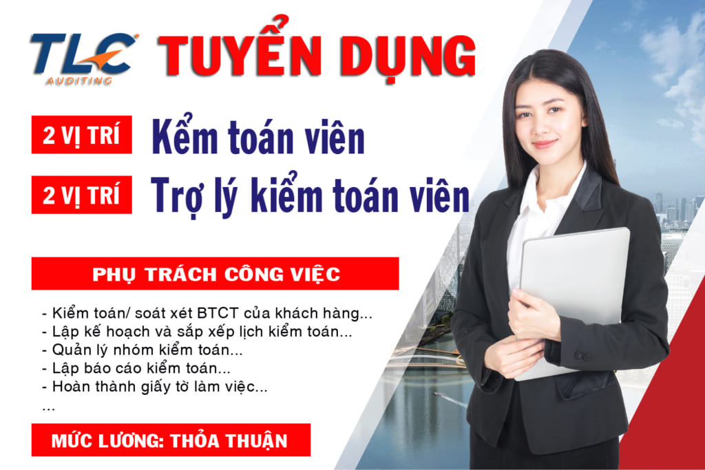 TUYỂN 02 VỊ TRÍ KIỂM TOÁN VIÊN