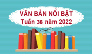 Văn bản nổi bật Tuần 38 năm 2022